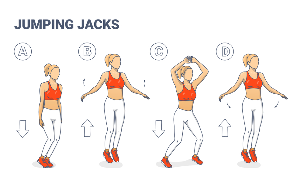Jumping jack – Bài tập HIIT cardio