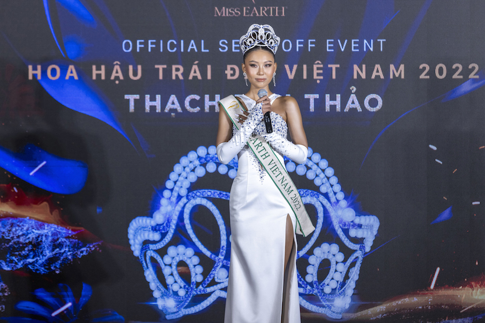 Thach Thu Thao Miss Earth 2022 4 - Á hậu Thạch Thu Thảo đại diện Việt Nam tham dự Miss Earth 2022