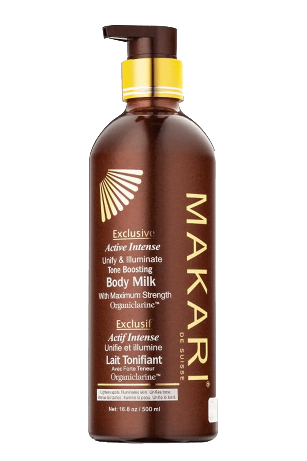 Makari Exclusive Active Intense Tone Boosting Body Milk.