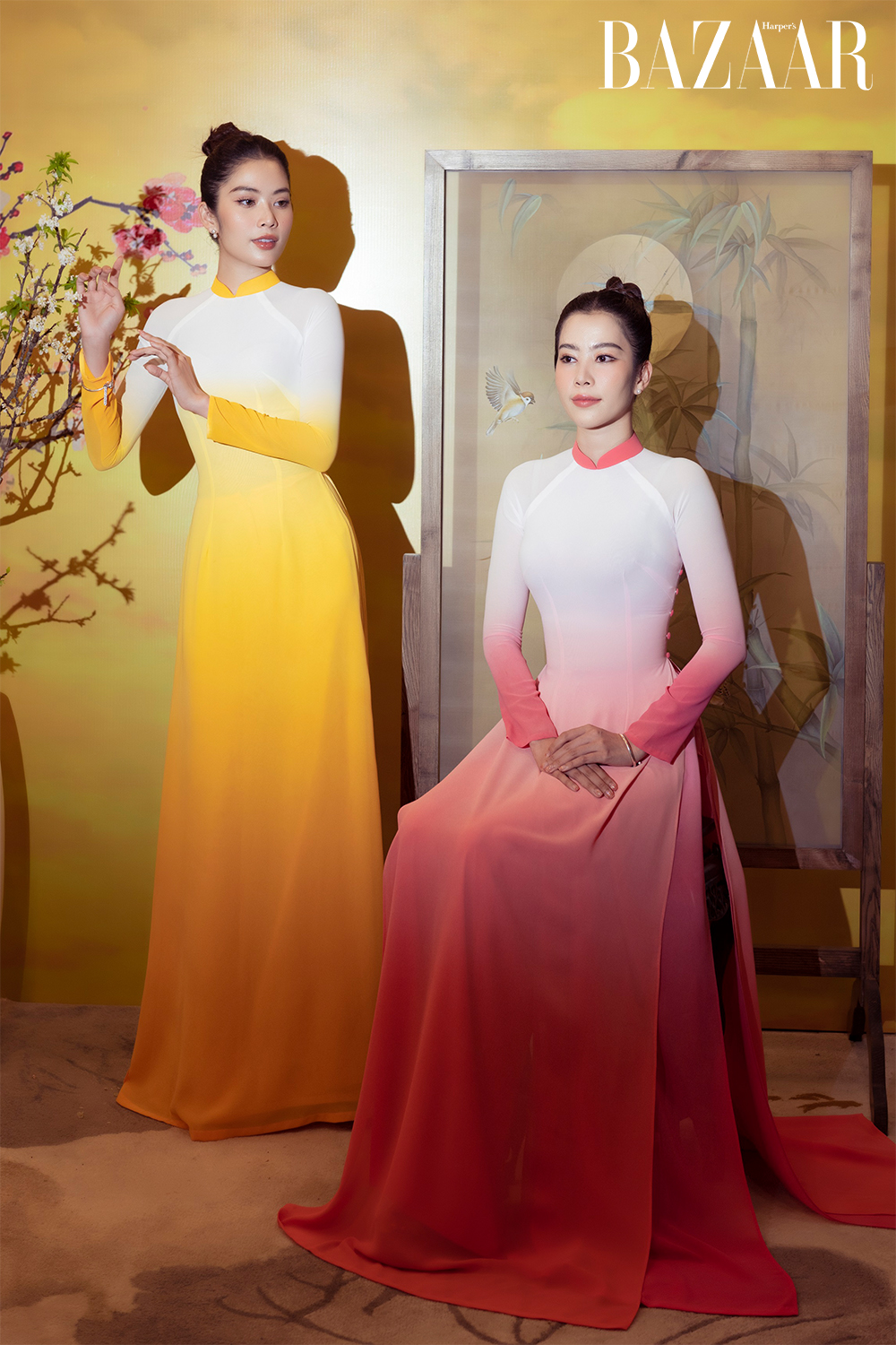 Harper's Bazaar_Nam Em Nam Anh mặc áo dài Trung Đinh_01