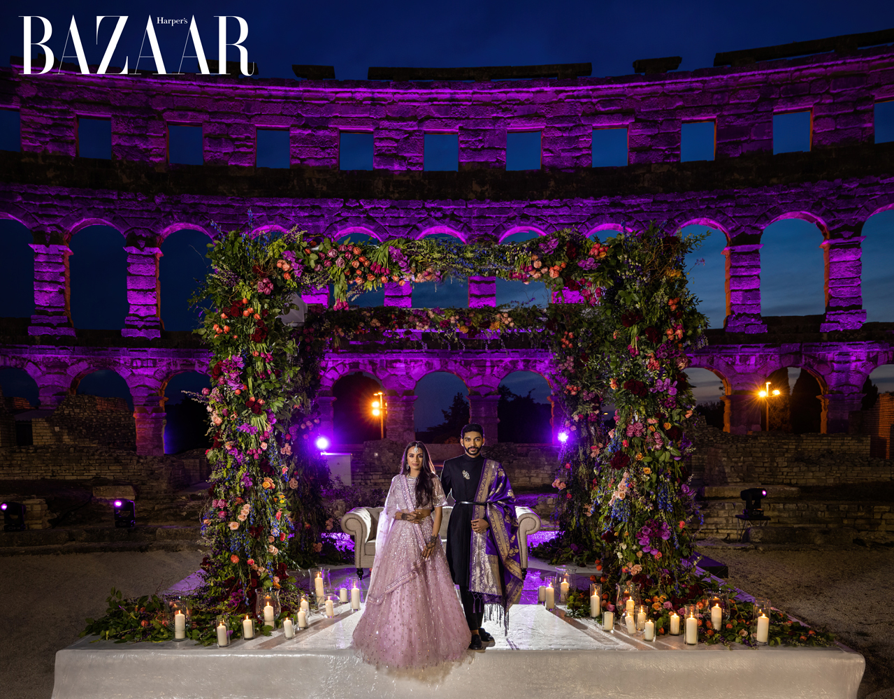 Luxury Indian Wedding in the Arena of Pula, namely City of Seven Hills in Istria, Croatia by Pervez Taufiq 6