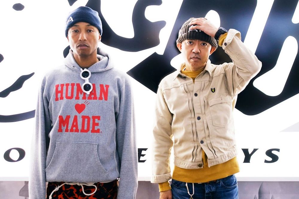 Pharrell có mối quan hệ khắn khít với Nigo, hiện là giám đốc sáng tạo của Kenzo
