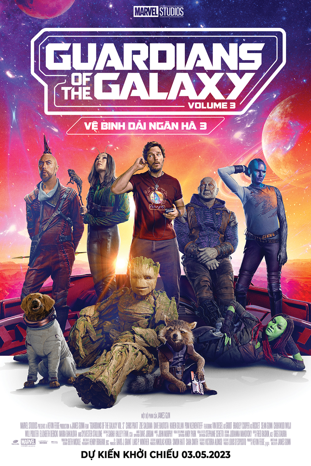 Chris Pratt phim mới: Vệ binh dải ngân hà 3 - Guardians of the Galaxy Vol. 3 (2023)