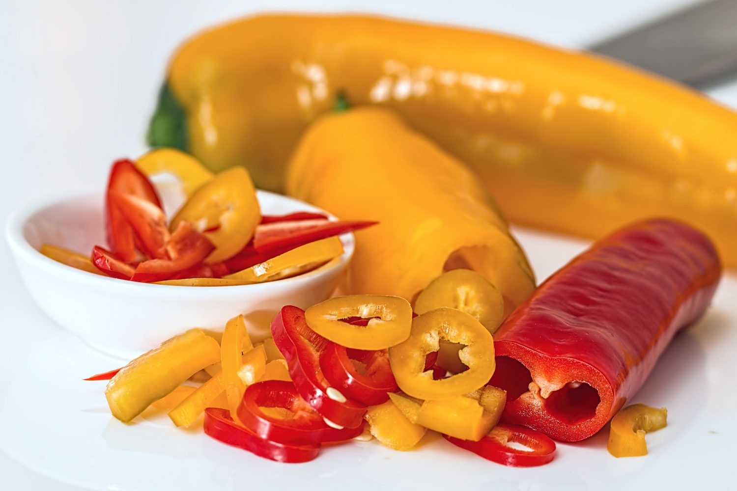 Tác sợ hãi của ăn nhiều ớt chuông thực hiện vàng da