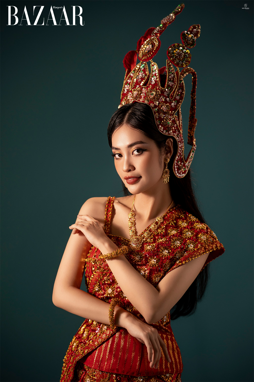 Harper's Bazaar_Dự án trang phục cưới dân tộc Việt Nam của Nông Thúy Hằng_02