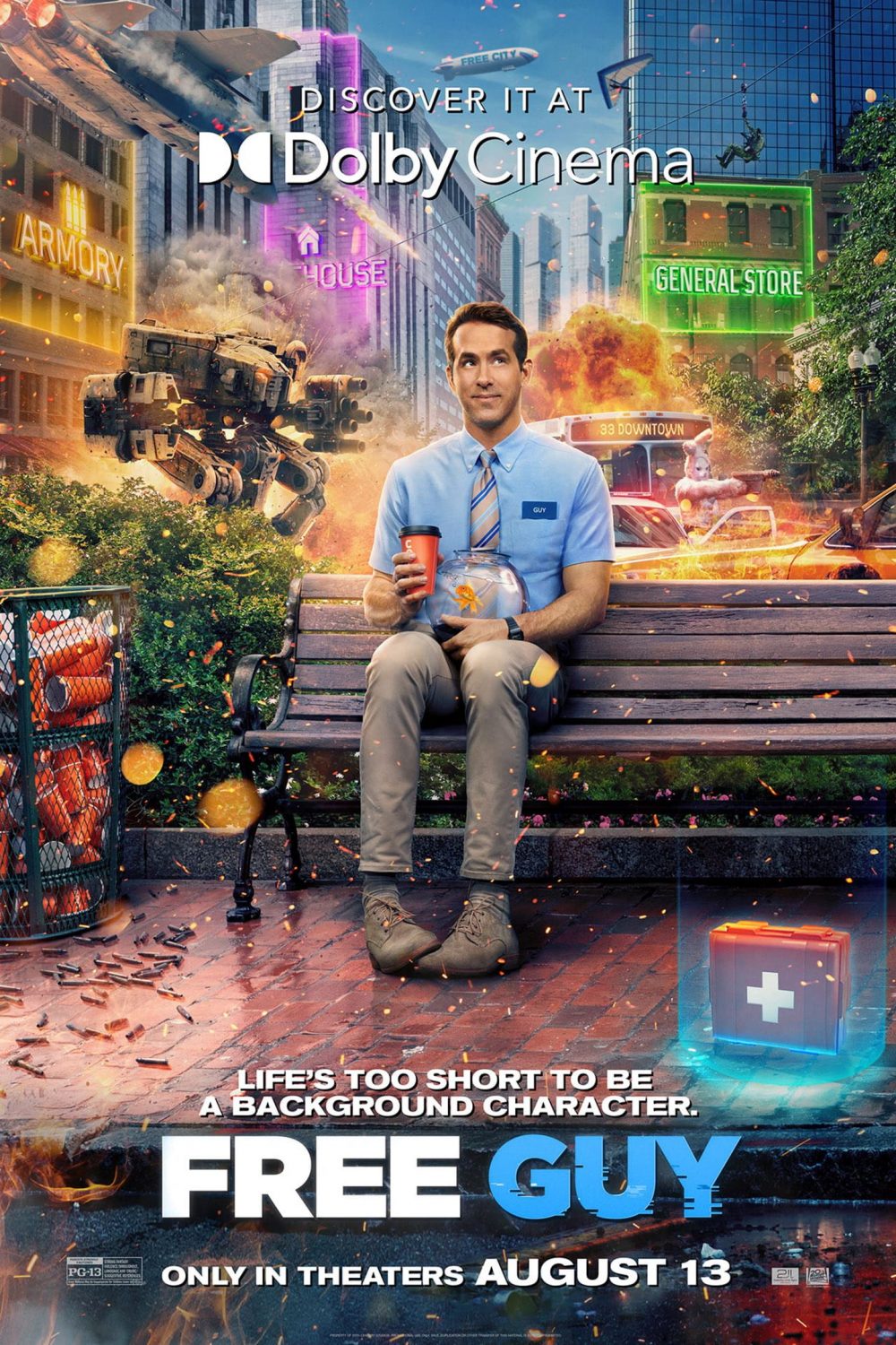 Xem phim hoặc của Ryan Reynolds: Giải cứu giúp Guy - Free Guy (2021)