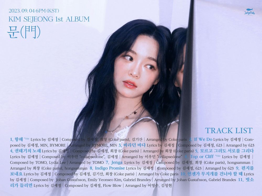 Kim Sejeong đã sẵn sàng trở lại với tư cách ca sĩ và phát hành danh sách ca khúc cho album đầu tiên "Door".