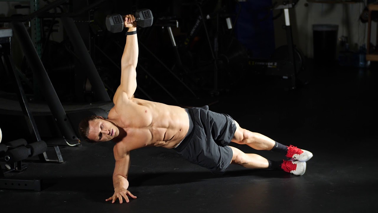 Những bài tập giảm mỡ bụng cho nam nhanh nhất: Side Plank with hip lift