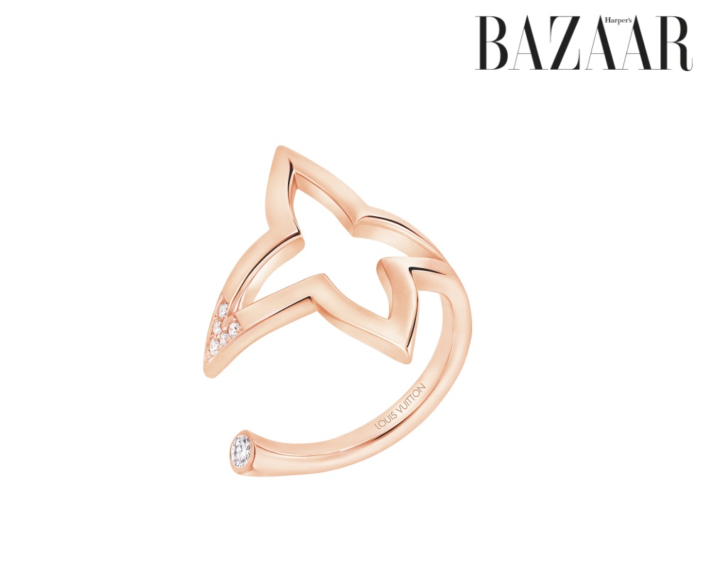 Nhẫn Blossom, chế tác từ vàng hồng và kim cương. 