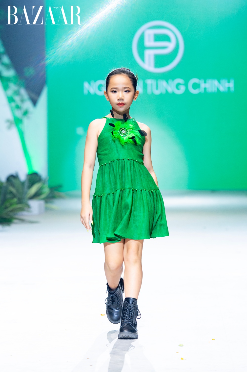 BST Yếm Hoa, NTK Nguyễn Tùng Chinh, Vietnam Kids Art Fashion Fest 2 