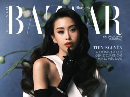 Tiên Nguyễn trên trang bìa Harper’s Bazaar Việt Nam 2/24.