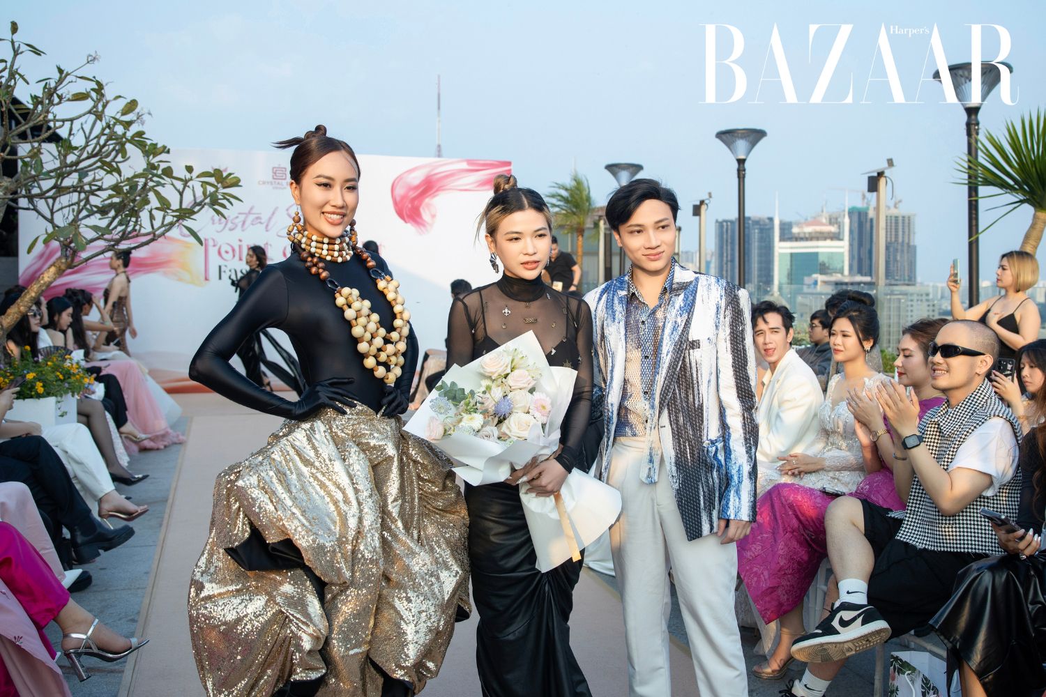 Fashion Show Be A Shining Crystal Star 2024 quy tụ bộ ba NTK trẻ tài năng.
