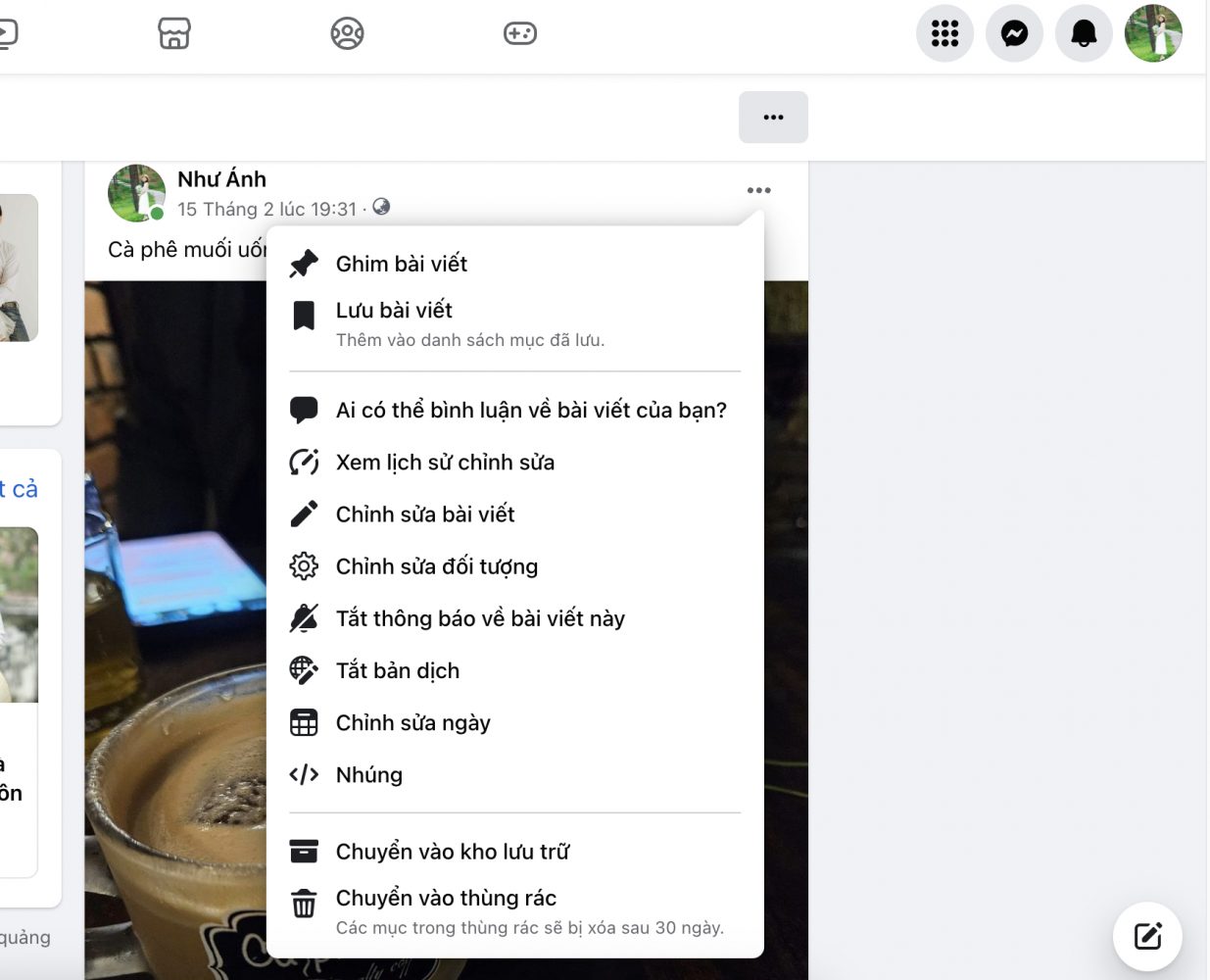 Ẩn những bài viết đã đăng trước đó