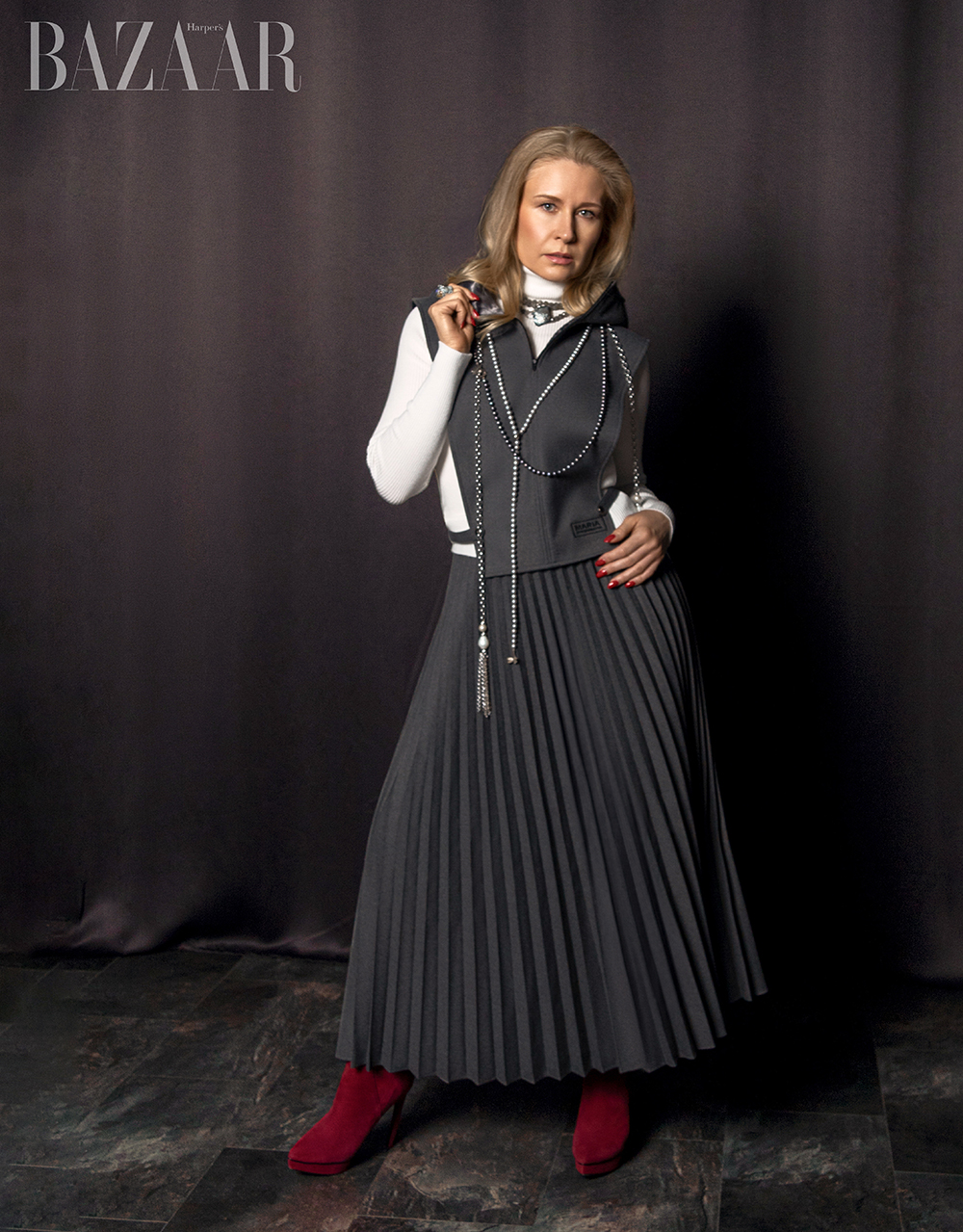 Elena Aster in Maltseva Natali's Slavic-Inspired Fashion Odyssey 1