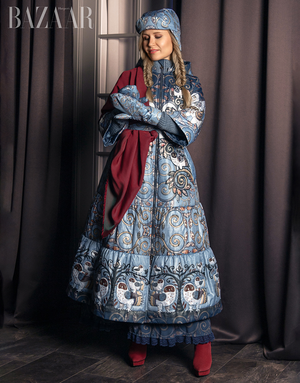 Elena Aster in Maltseva Natali's Slavic-Inspired Fashion Odyssey 4