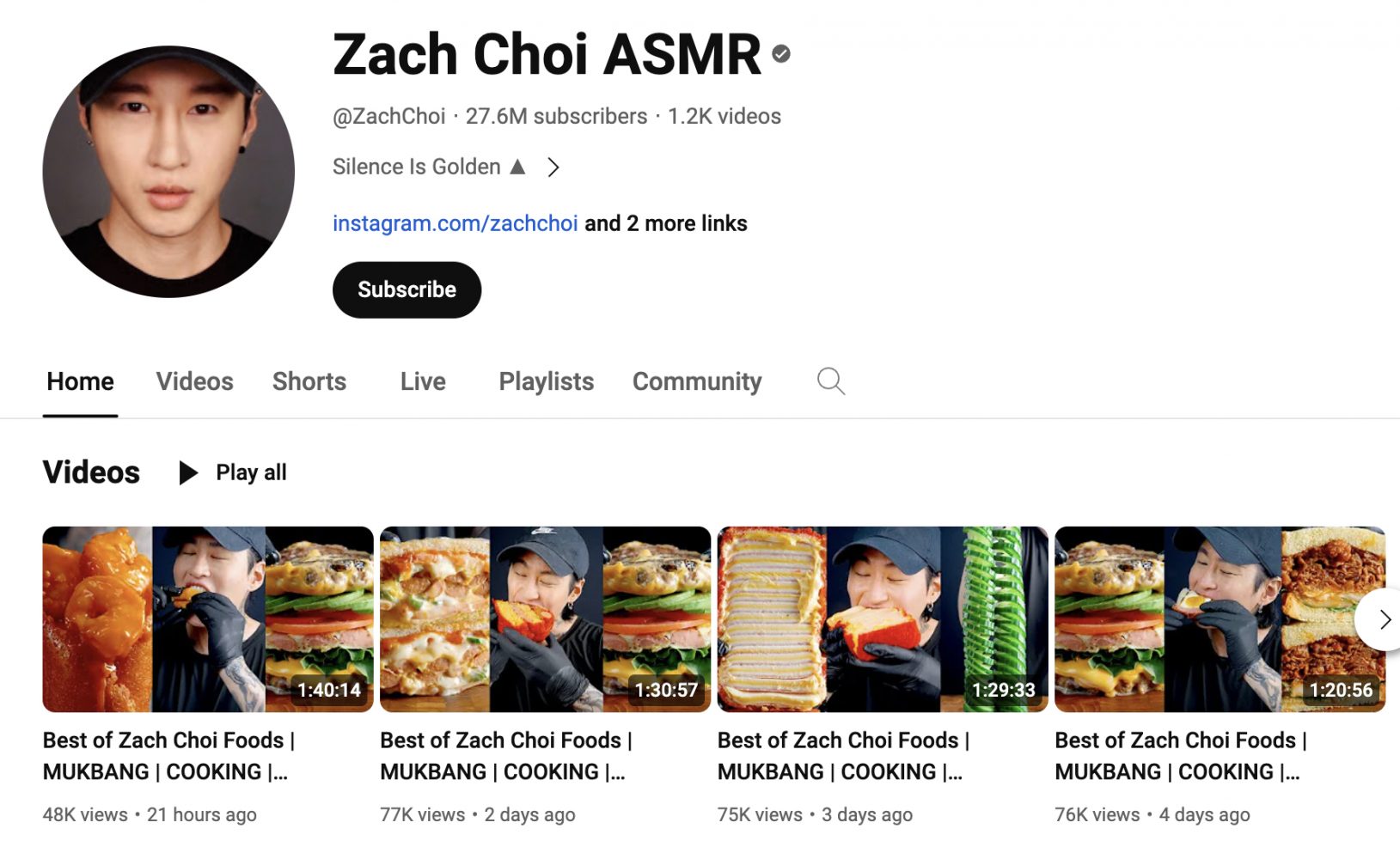 ASMR Zach Choi