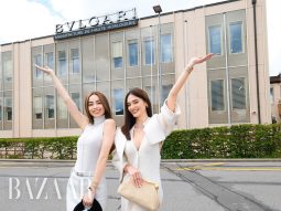 Hồ Ngọc Hà, Kim Lý và Hoa hậu Hoàn Vũ Pia Wurtzbach tham quan xưởng chế tác Bulgari ở Thụy Sỹ