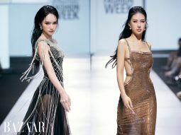 Cuộc đụng độ nhan sắc của bộ đôi Vedette - First face Hoa hậu Hương Giang và Bùi Quỳnh Hoa tại AVIFW 2024