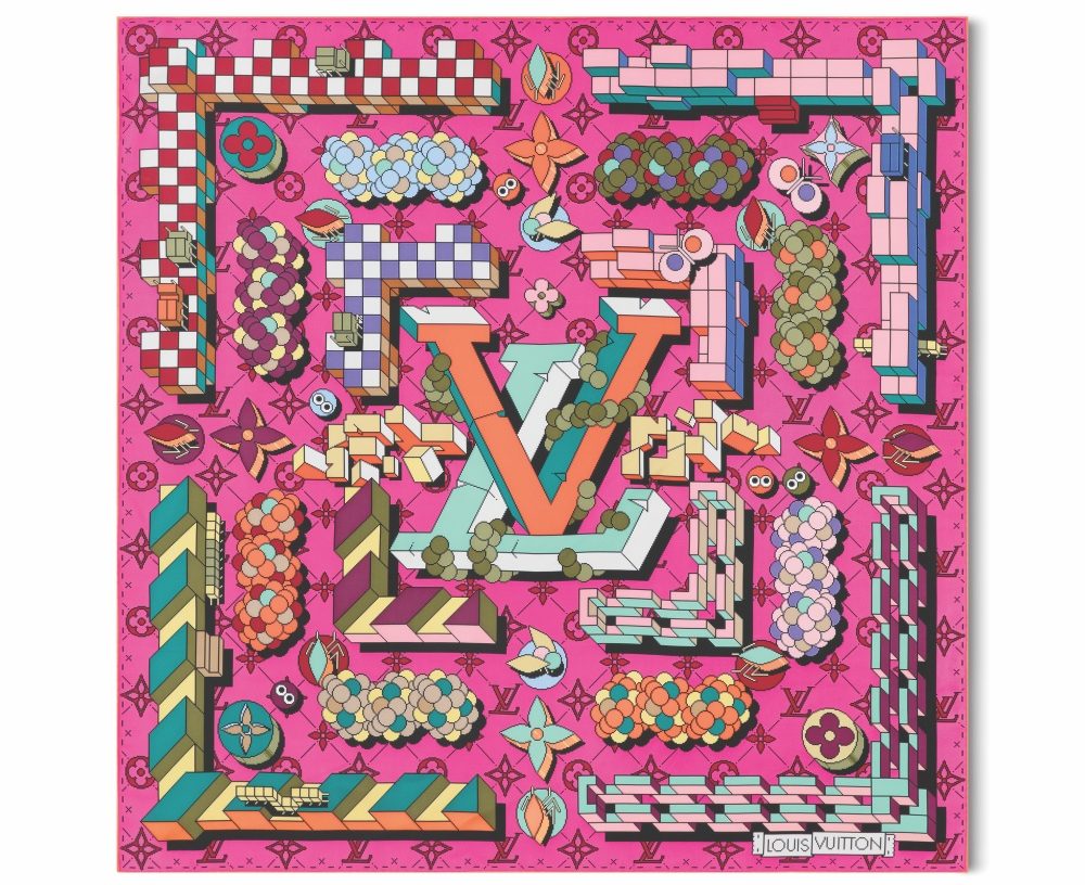 Tác phẩm LV Art Silk Squares của eBoy. 