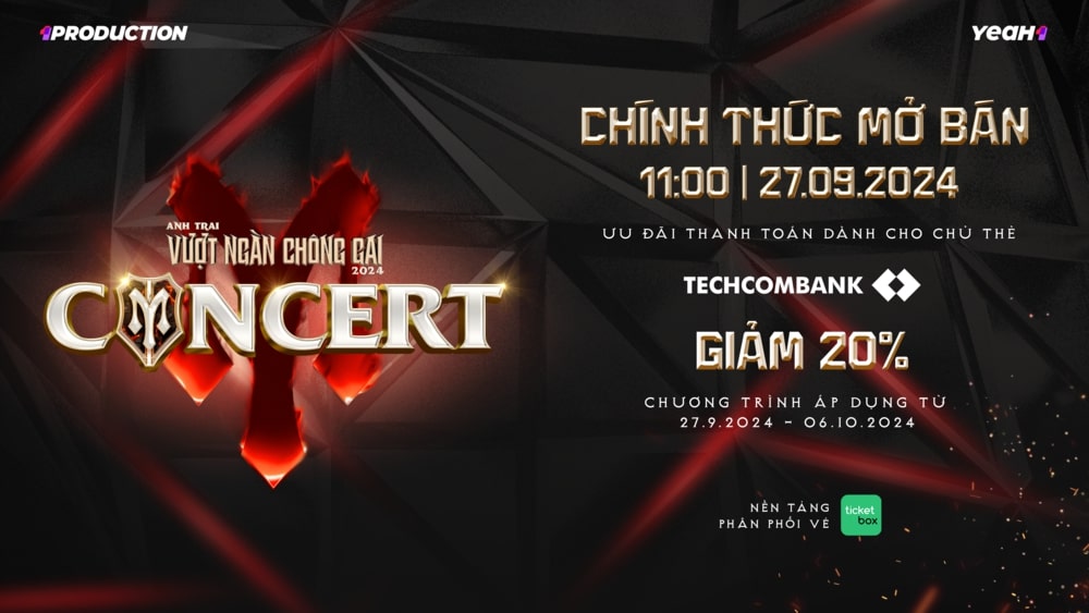 Công bố ngày mở bán vé Concert Anh Trai Vượt Ngàn Chông Gai 2024