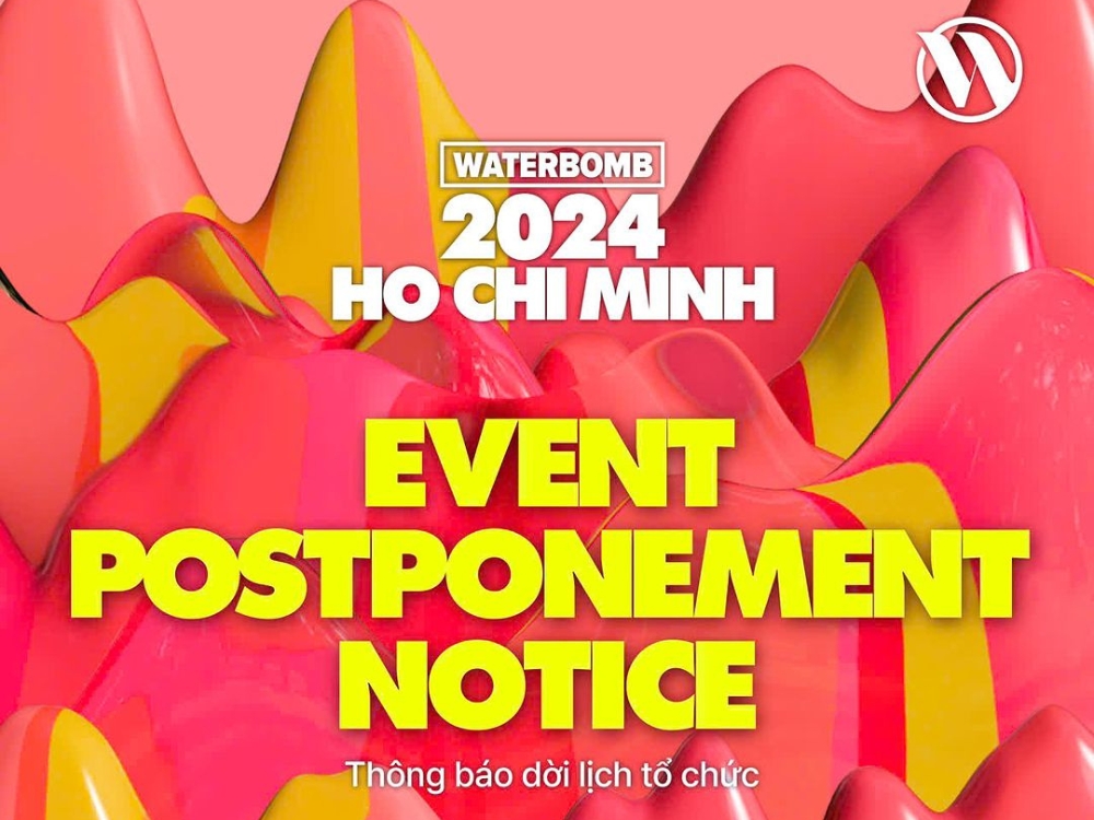 Waterbomb Việt Nam thông báo dời lịch tổ chức sự kiện sang năm 2025 