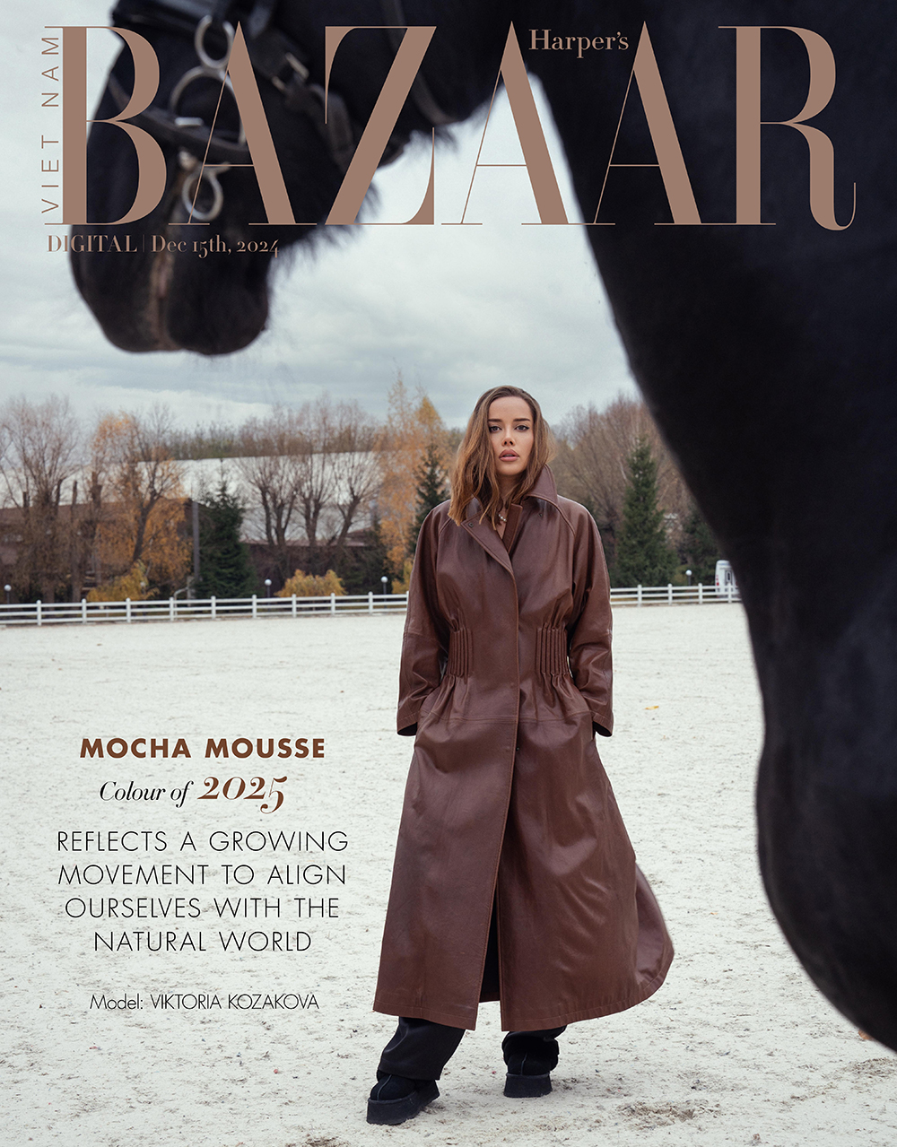 Viktoria Kozakova embraces Mocha Mousse–the Color of 2025 1