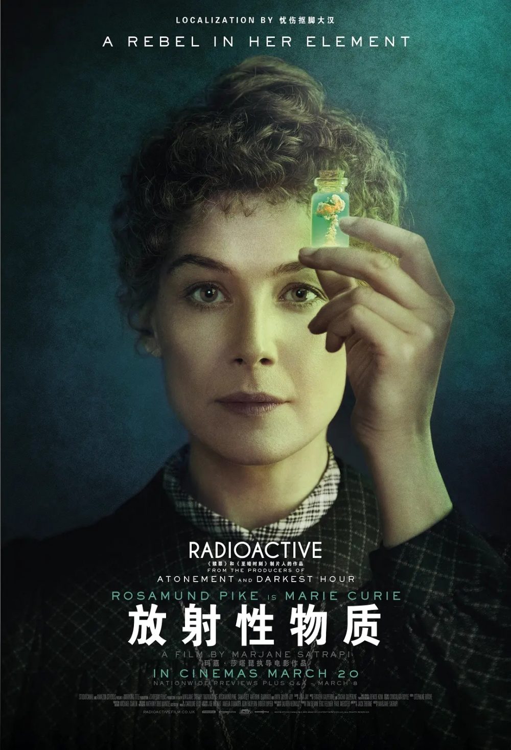 Các phim và chương trình truyền hình có sự tham gia của Rosamund Pike: Phóng xạ – Radioactive (2019)