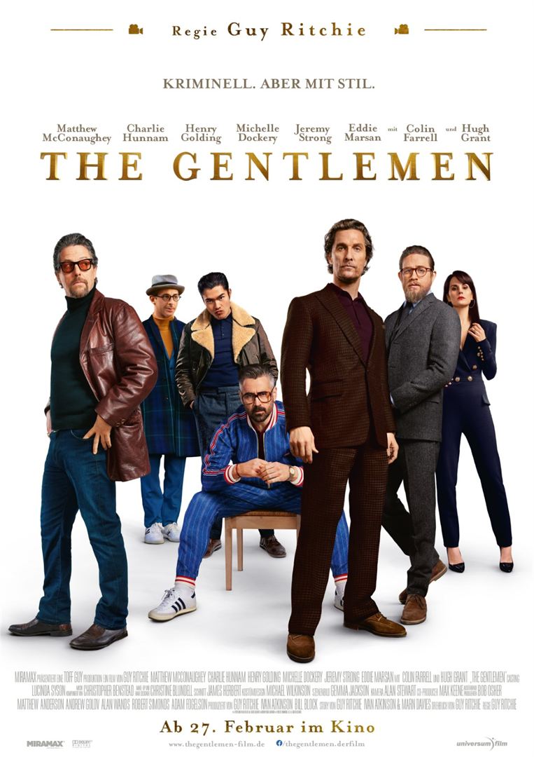 Các phim và chương trình truyền hình có sự tham gia của Matthew McConaughey: Quý ông thế giới ngầm – The gentlemen (2019)