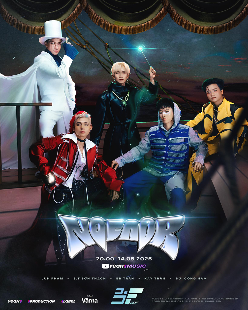 Nhóm nhạc B.O.F gây tò mò khi công bố hình ảnh debut trong teaser No Fair