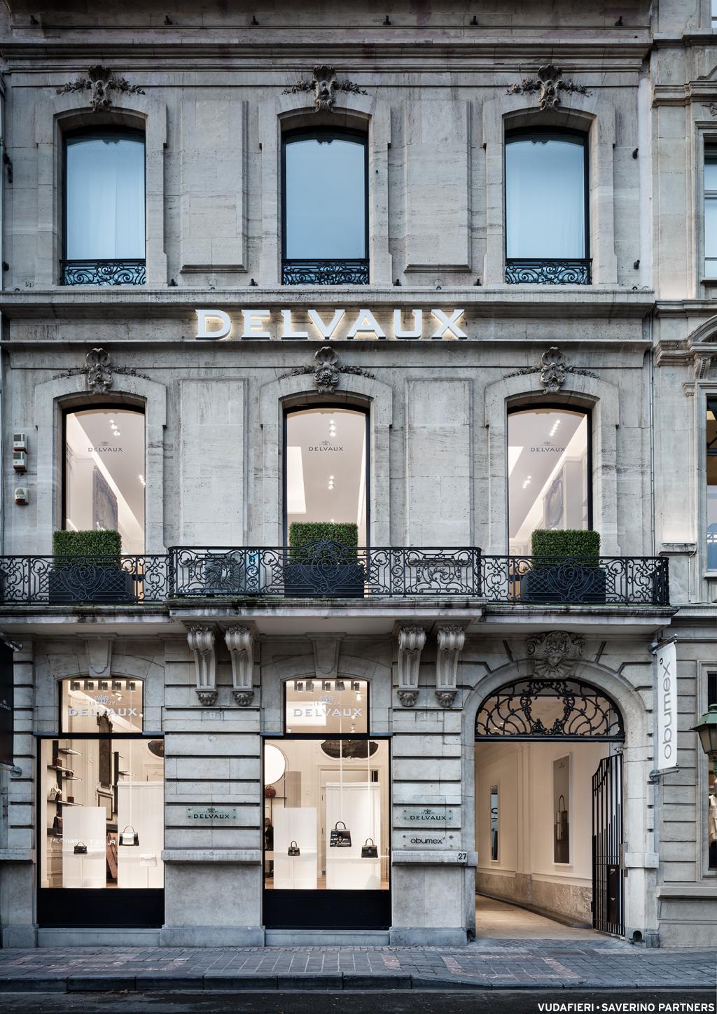 Cửa hàng của Delvaux tại Brussels, Bỉ, 2017. Ảnh: Vudafieri Saverino Partners