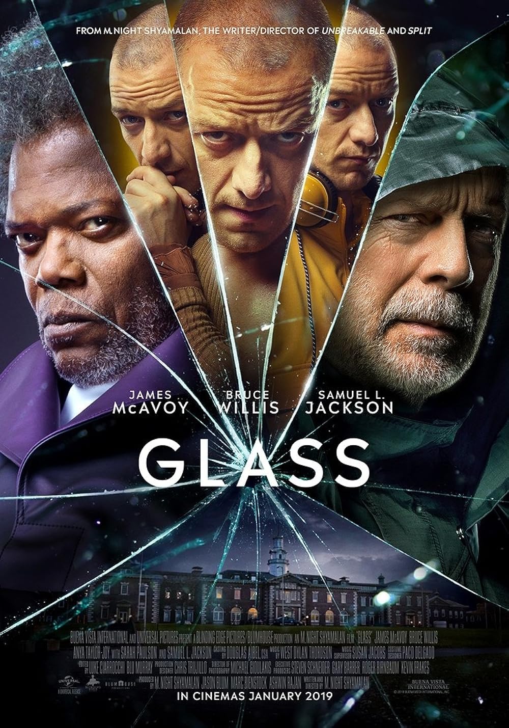 Các tập phim có sự tham gia của James McAvoy: Bộ ba quái nhân – Glass (2019)