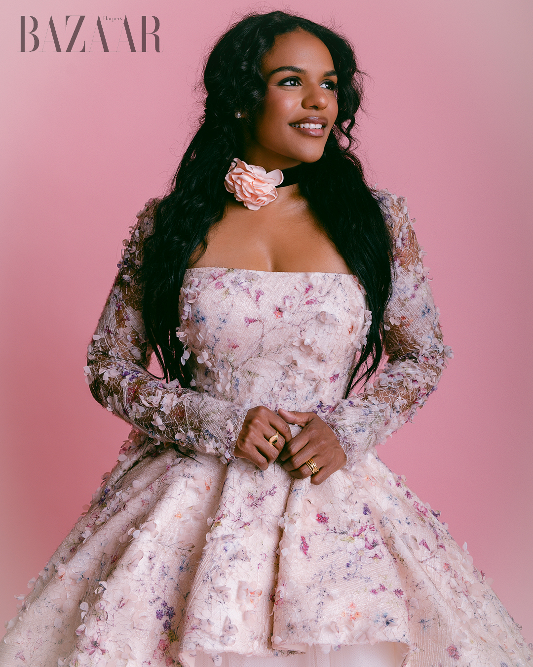 Pirate Queen Samantha Williams in the lens of Nicole Wilson 5 – Pink Dress, Sareh Nouri. Shoes, SJP.