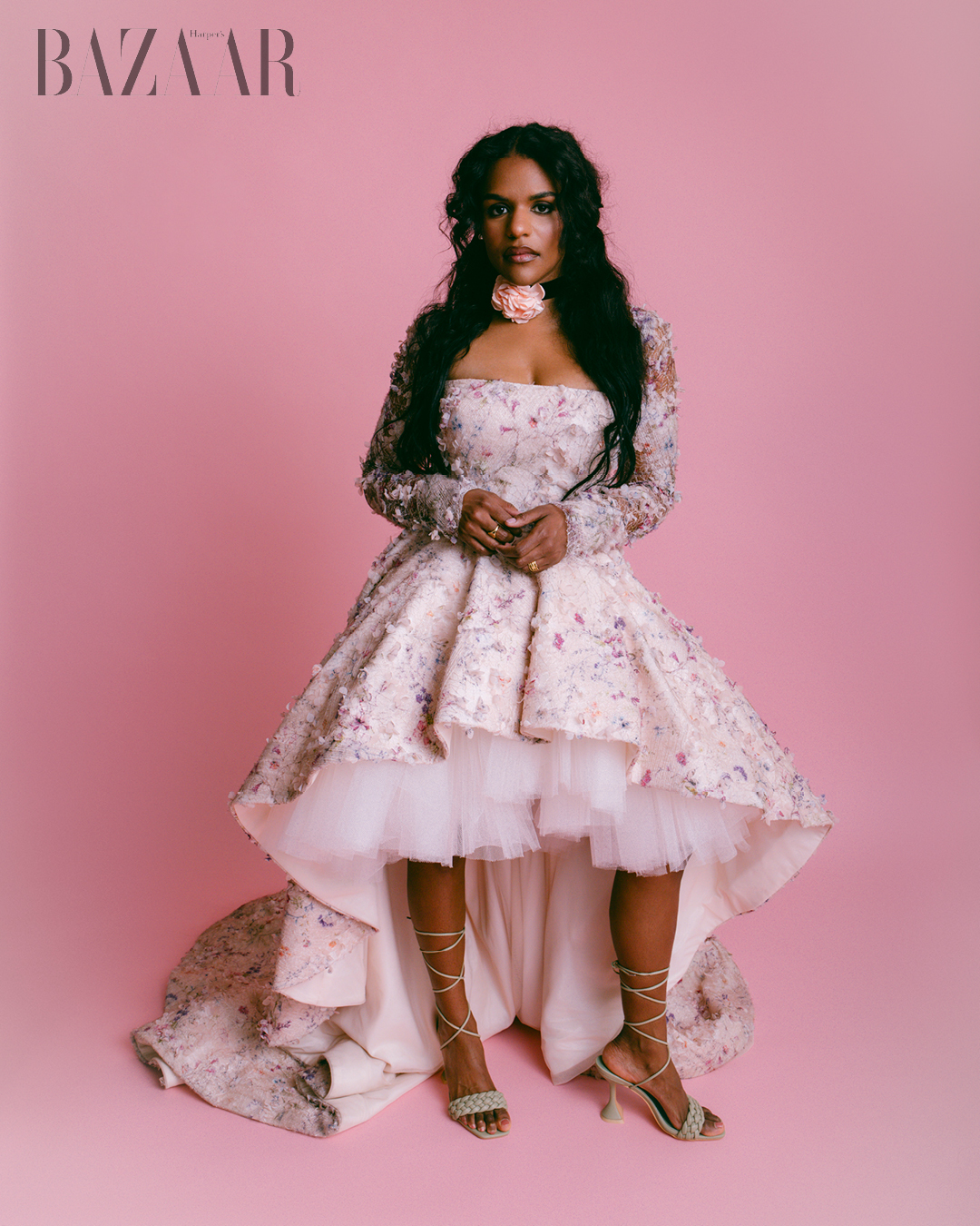 Pirate Queen Samantha Williams in the lens of Nicole Wilson 4 – Pink Dress, Sareh Nouri. Shoes, SJP.