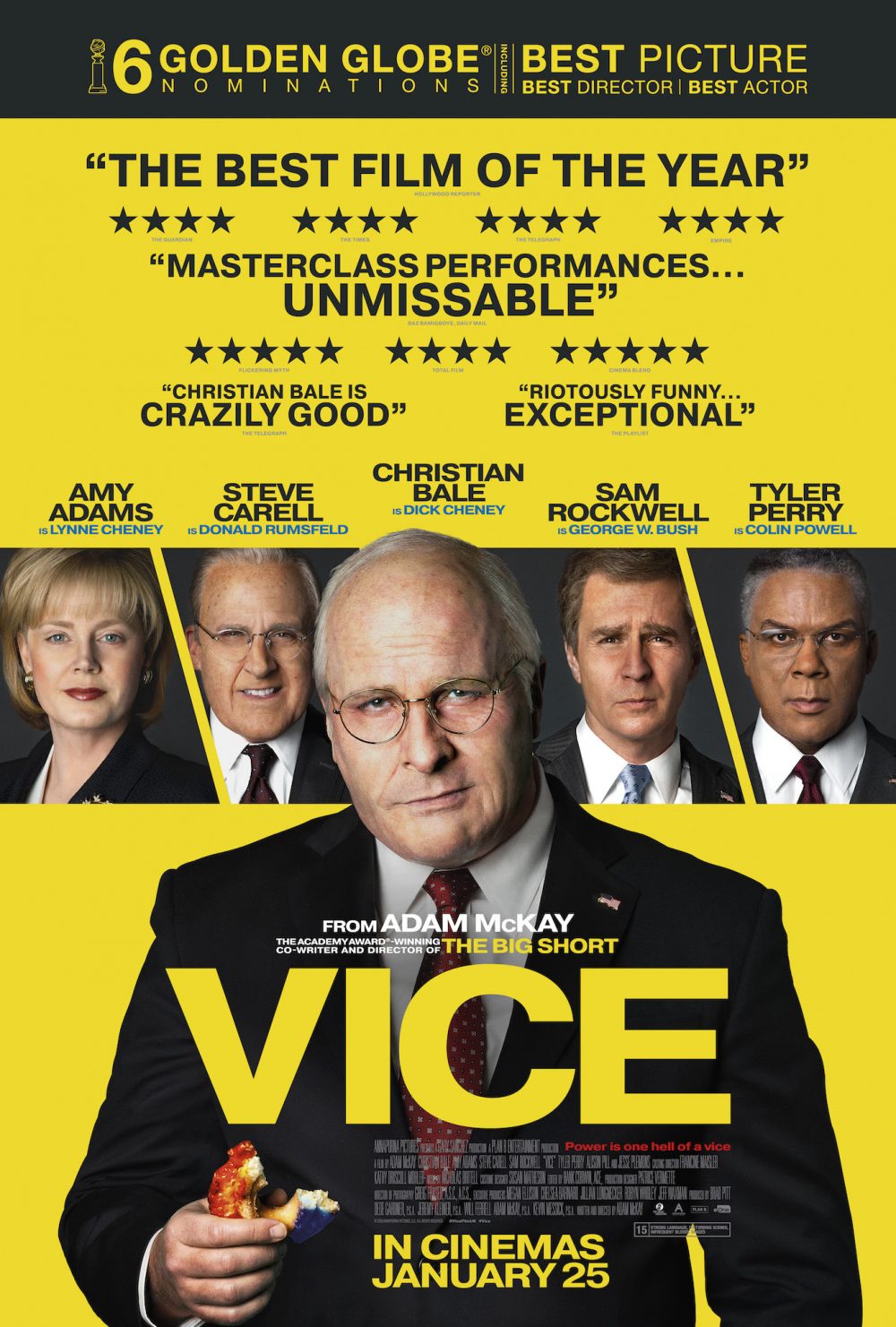 Các tập phim có sự tham gia của Christian Bale: Quyền lực trong bóng tối – Vice (2018)