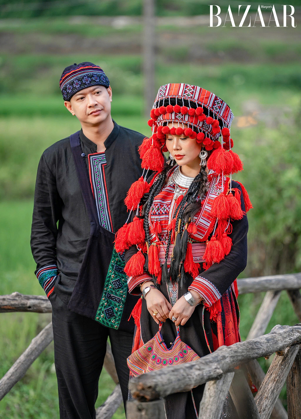 Siêu mẫu Hồ Đức Vĩnh khám phá nghề dệt lanh truyền thống của người H’Mông