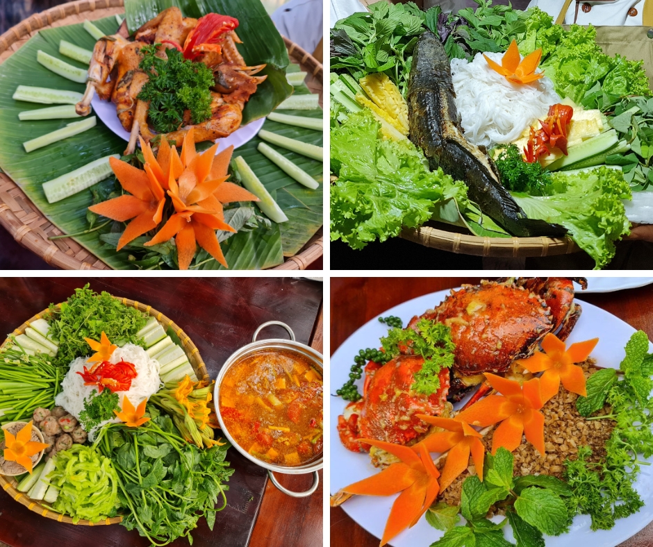 Thưởng thức ẩm thực đồng quê