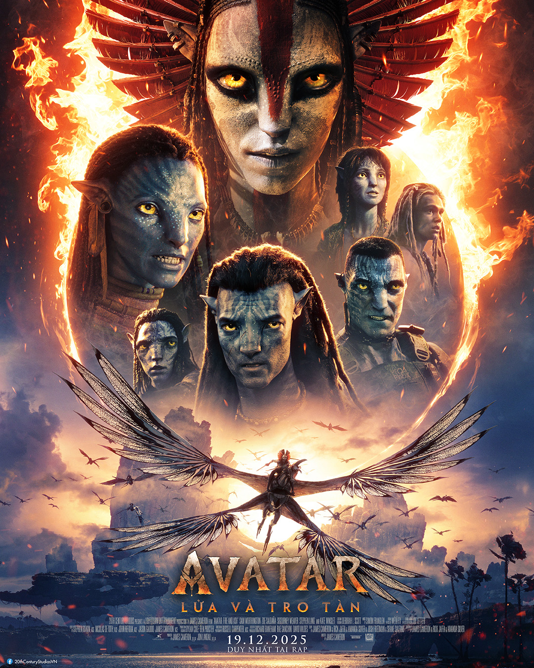 Phim hành động Mỹ: Avatar: Lửa và tro tàn – Avatar: Fire and ash (2025)