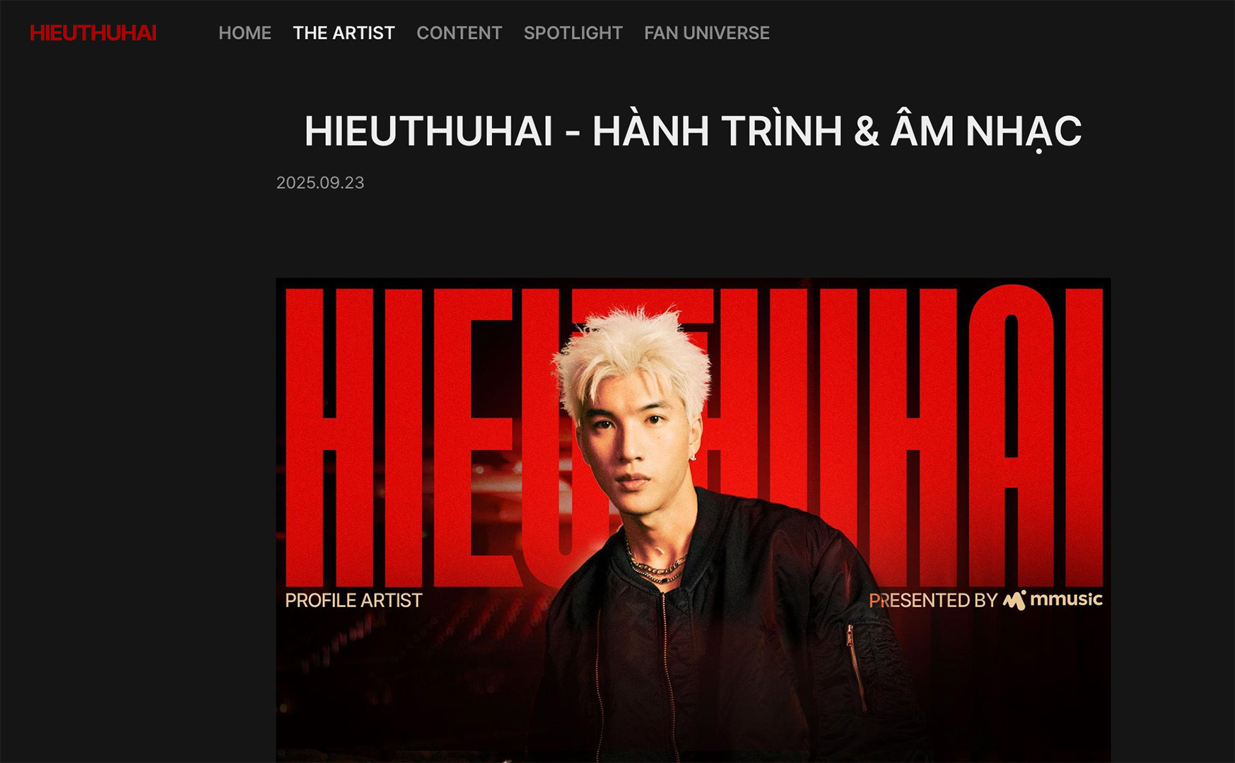 Dịp sinh nhật, HIEUTHUHAI ra mắt nền tảng dành riêng cho fandom theo chuẩn một idol quốc tế