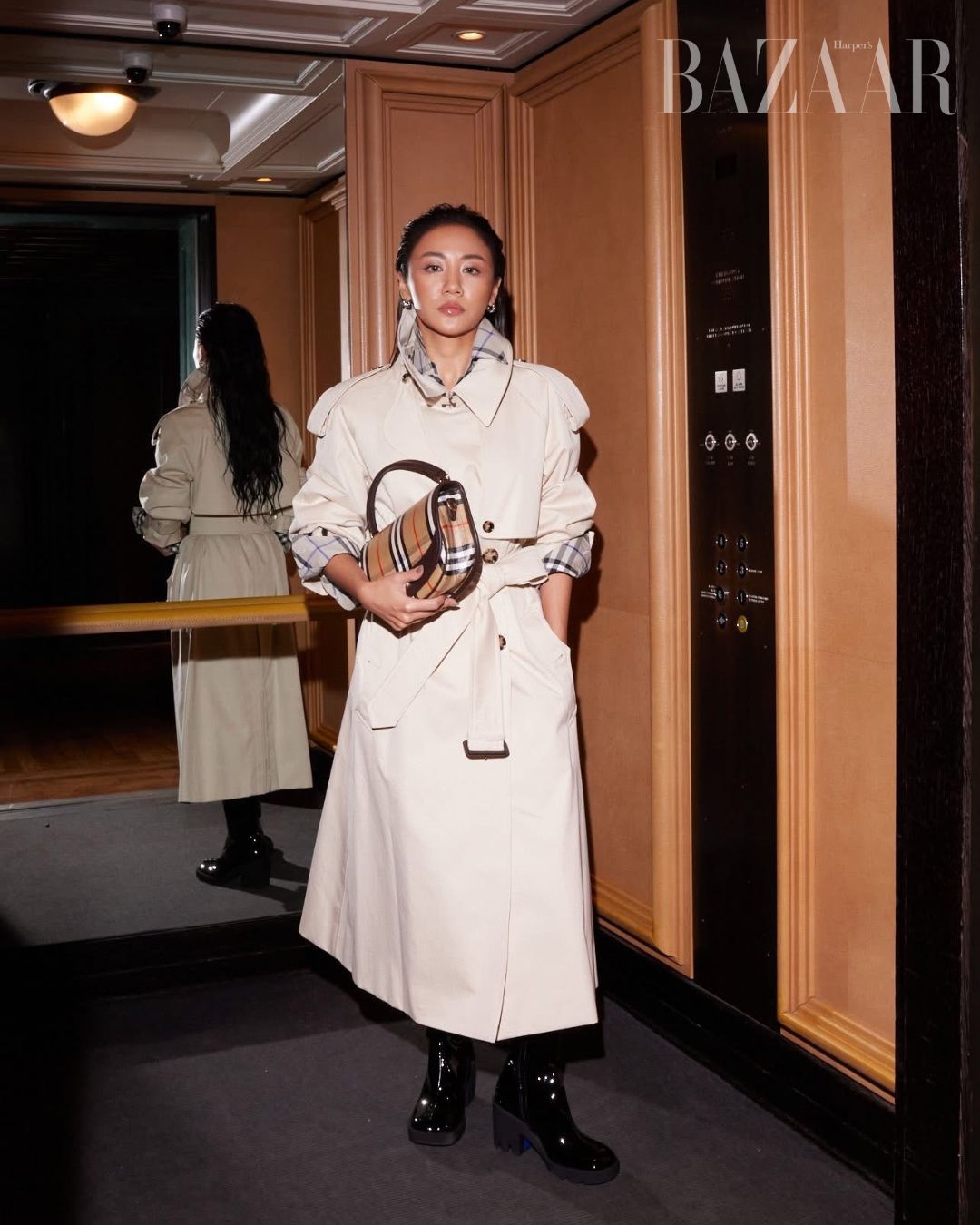 Văn Mai Hương Burberry Xuân–Hè 2026