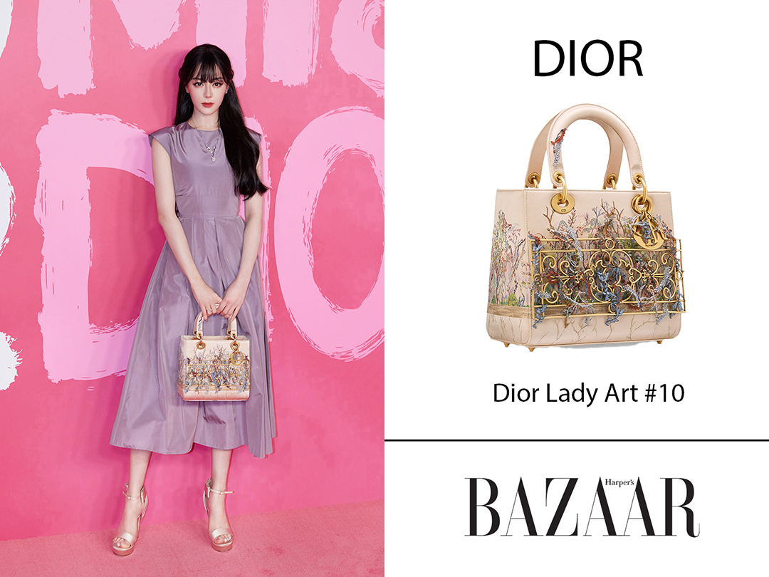 Địch Lệ Nhiệt Ba được Dior ưu ái cho diện chiếc túi chưa mở bán tại sự kiện Dior Thượng Hải