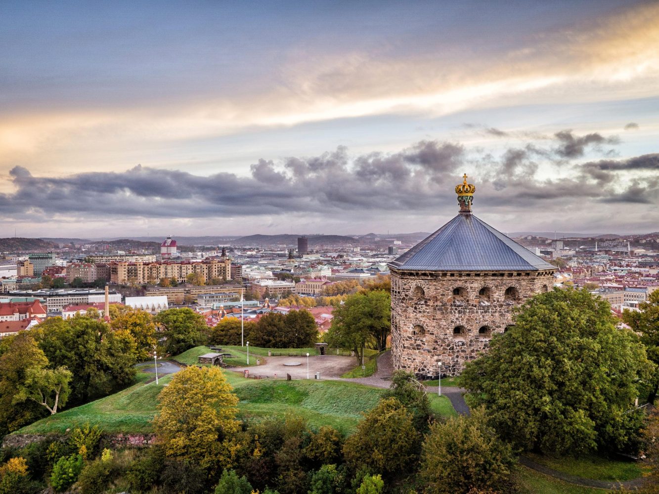 Ngắm toàn cảnh Gothenburg từ Skansen Kronan