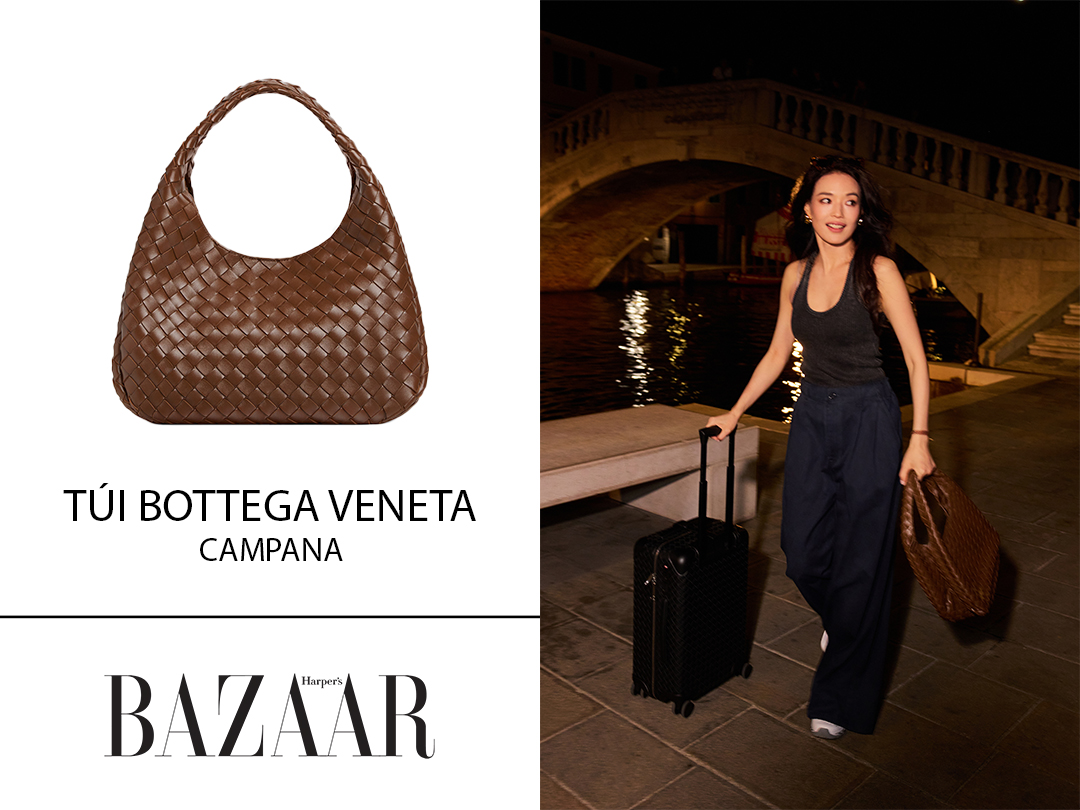 Thư Kỳ rực rỡ trên phố Venice với chiếc túi mới Bottega Veneta Campana