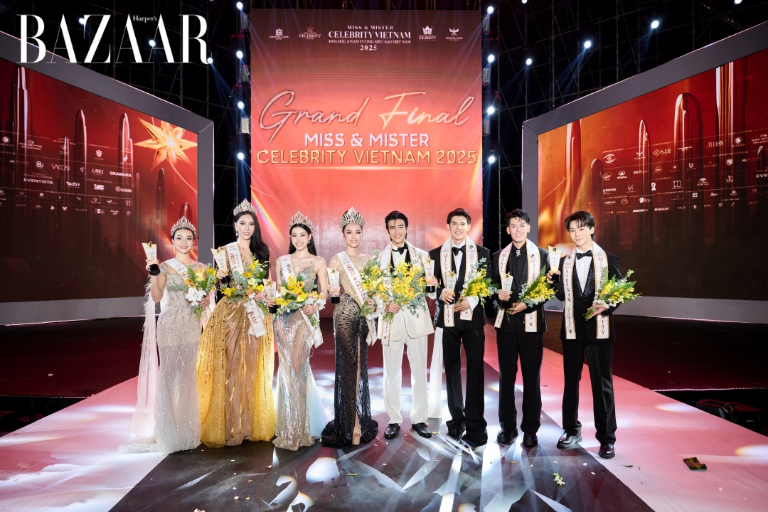 Nguyễn Đình Tuấn Kiệt và Trần Trân Mỹ Linh đăng quang Miss & Mister Celebrity Vietnam 2025