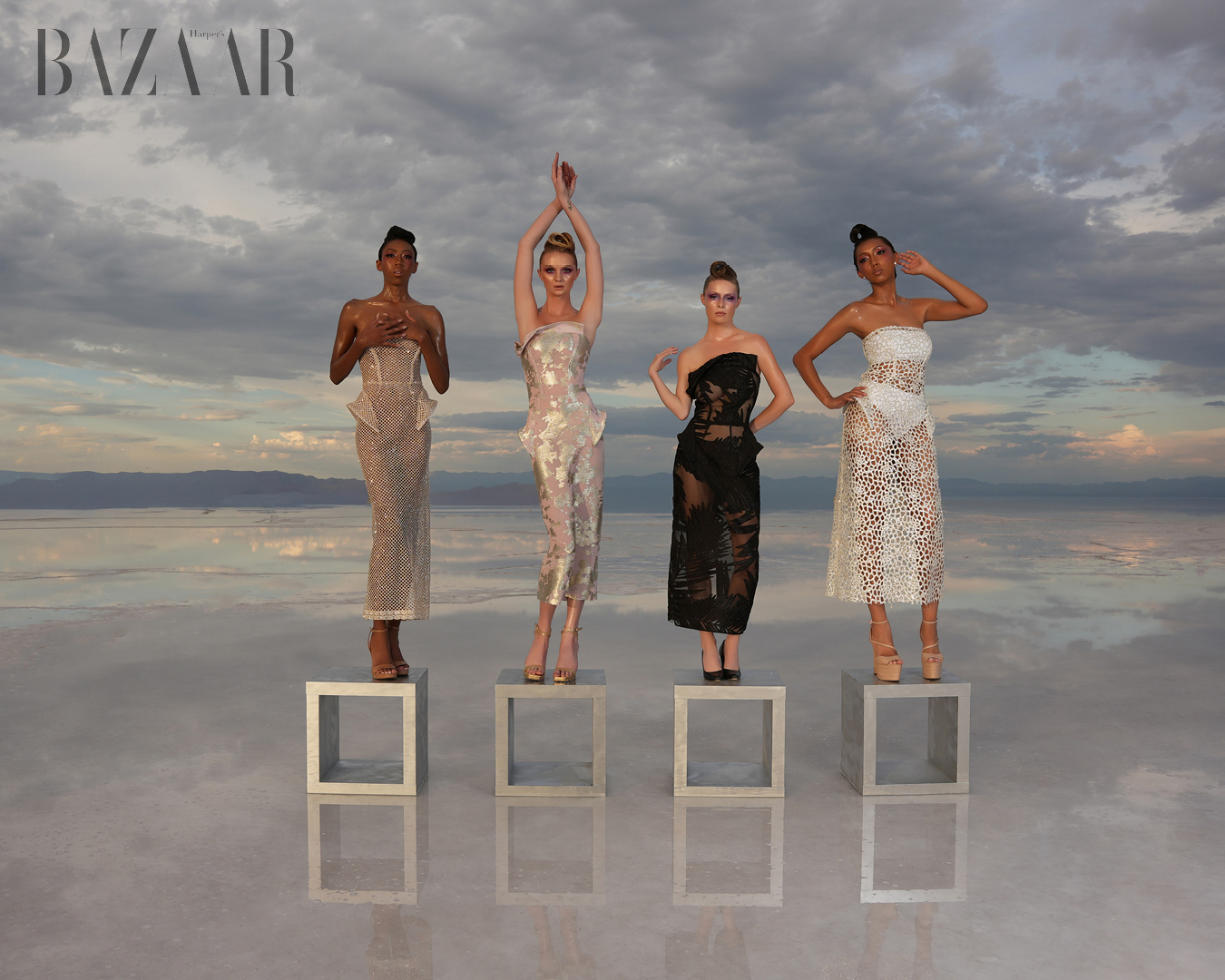 Những đường cắt hình học của The Stitch Fitz khắc họa vào bầu trời và mặt đất 1