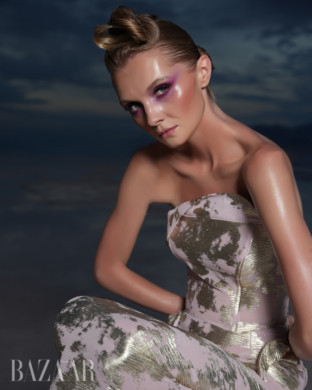 Những đường cắt hình học của The Stitch Fitz khắc họa vào bầu trời và mặt đất 5