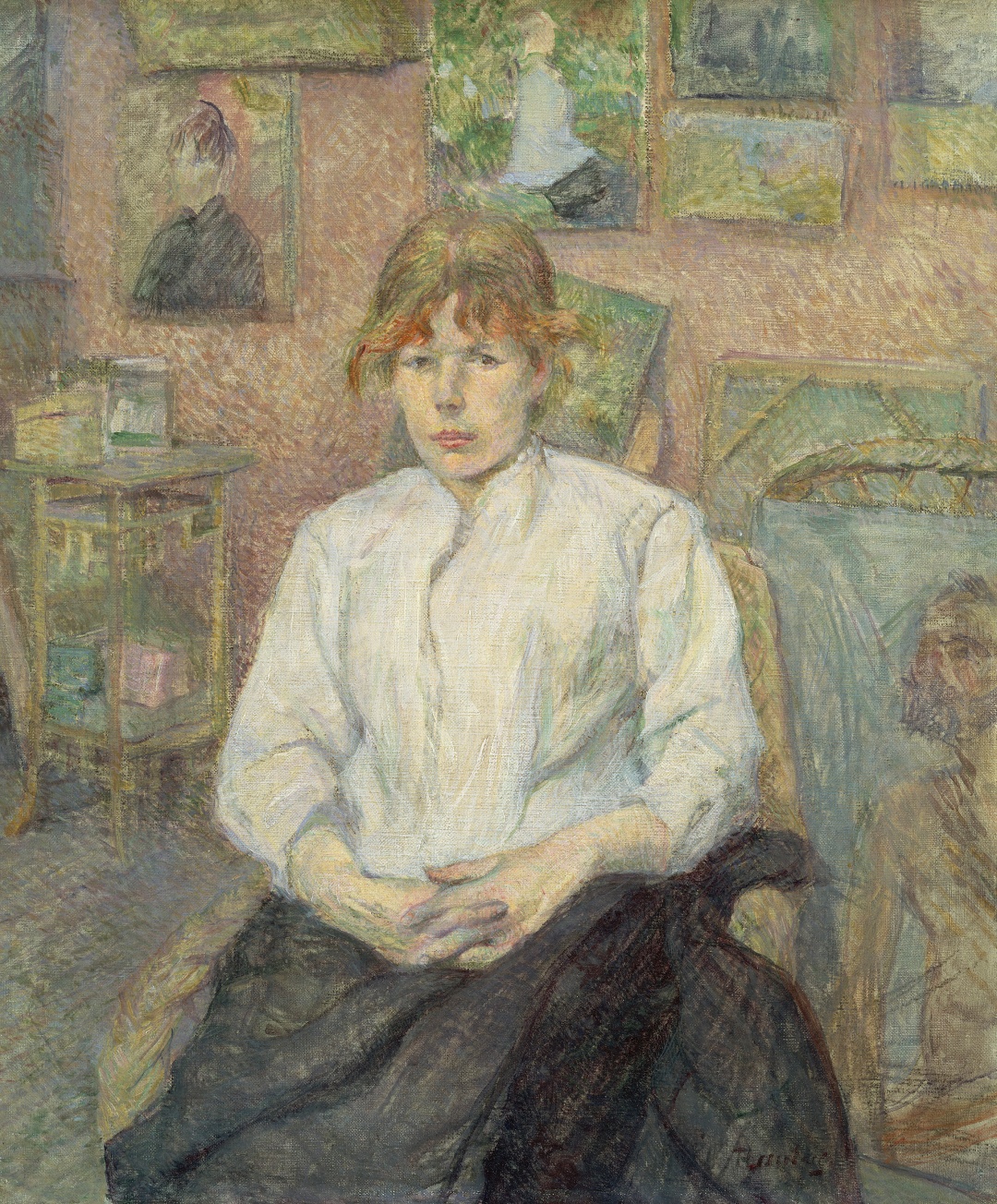 Tác phẩm Carmen Gaudin trong xưởng họa sĩ của Henri de Toulouse-Lautrec, năm 1888. Sơn dầu trên toan, kích cỡ 55,9 × 46,7cm. Tác phẩm hiến tặng bởi John T. Spaulding. Ảnh © Bảo tàng Mỹ thuật Boston.