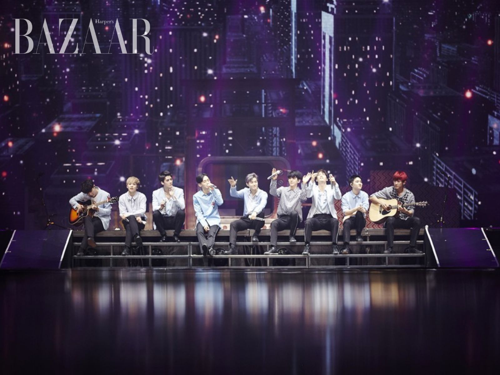 Các thành viên EXO hội ngộ tại concert của Trương Nghệ Hưng