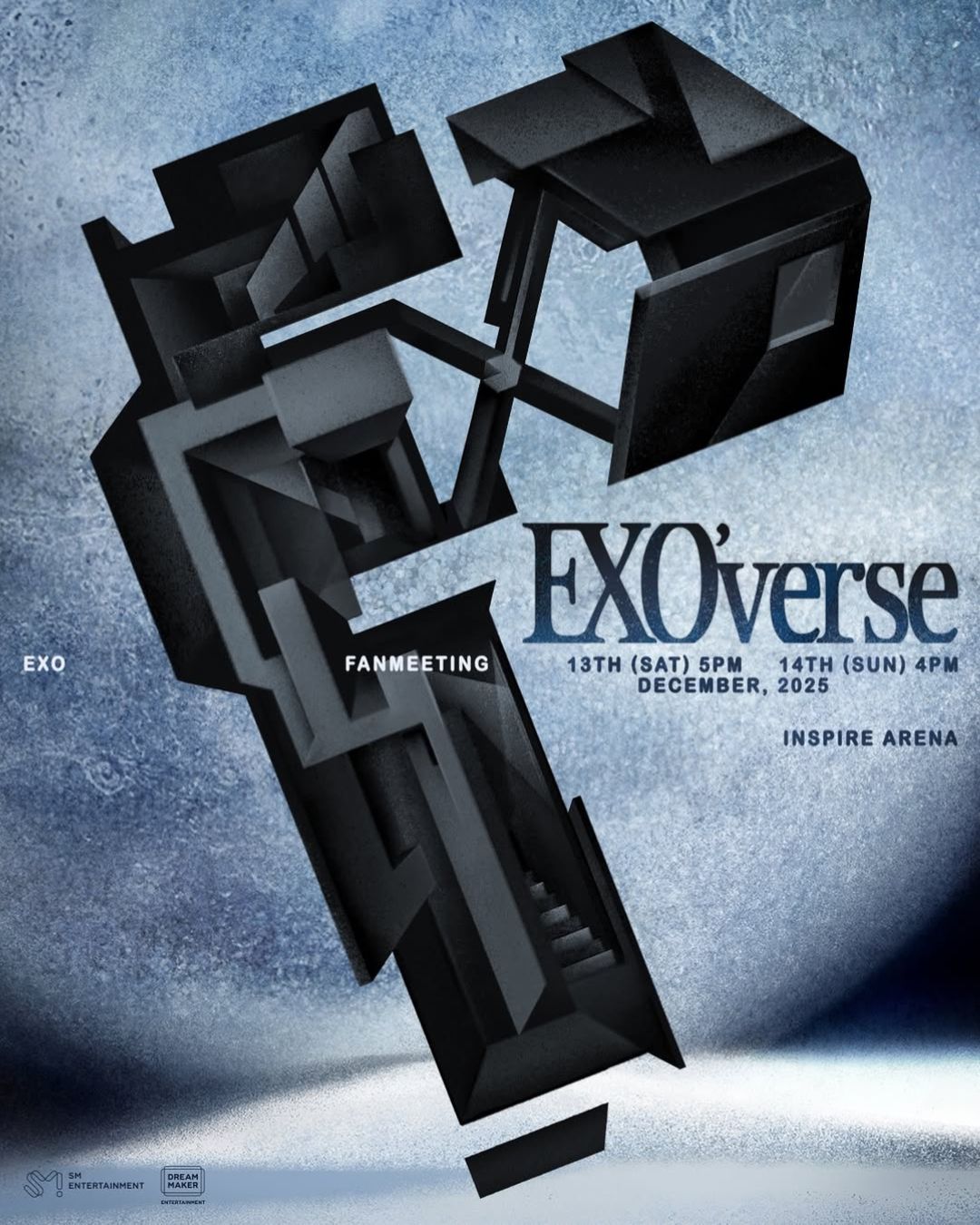 Poster fan meeting EXO vào tháng 12/2025 trên tài khoản chính thức của EXO