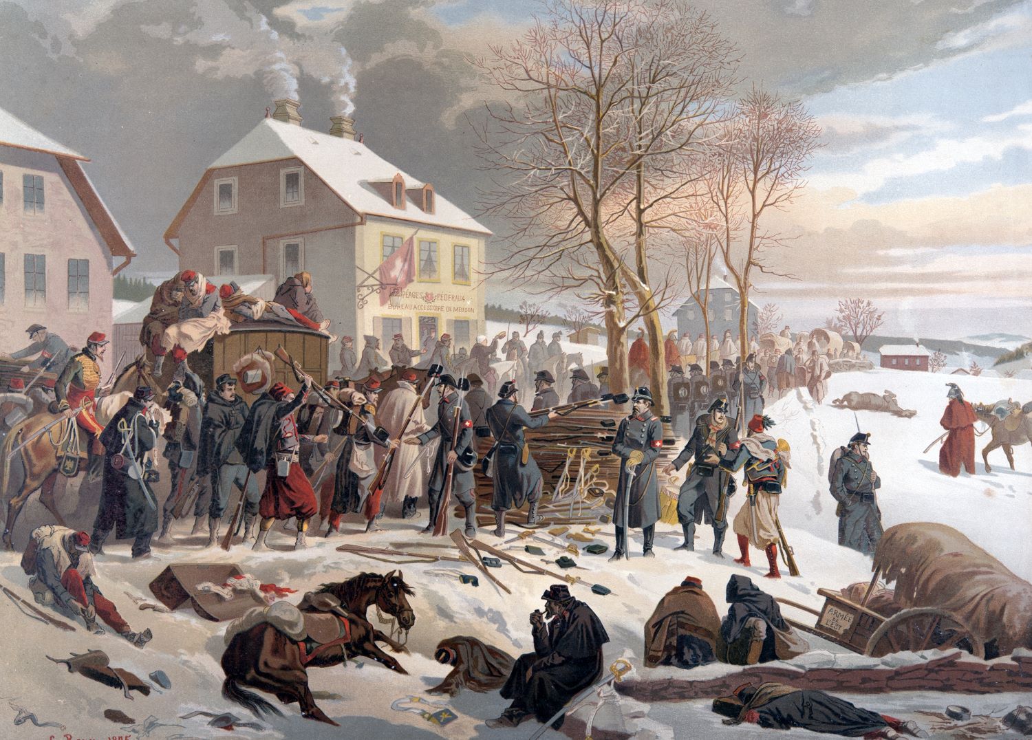 Du lịch Lucerne chiêm ngưỡng bức tranh toàn cảnh Bourbaki ở Lucerne, Thụy Sĩ