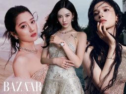 Cùng váy màu champagne, Quan Hiểu Đồng, Trương Tịnh Nghi và Ningning sẽ chọn trang sức nào?